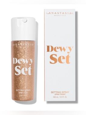 Anastasia Beverly Hills Dewy Set Setting Spray - Rose Gold 3.4 Oz  Shimmer